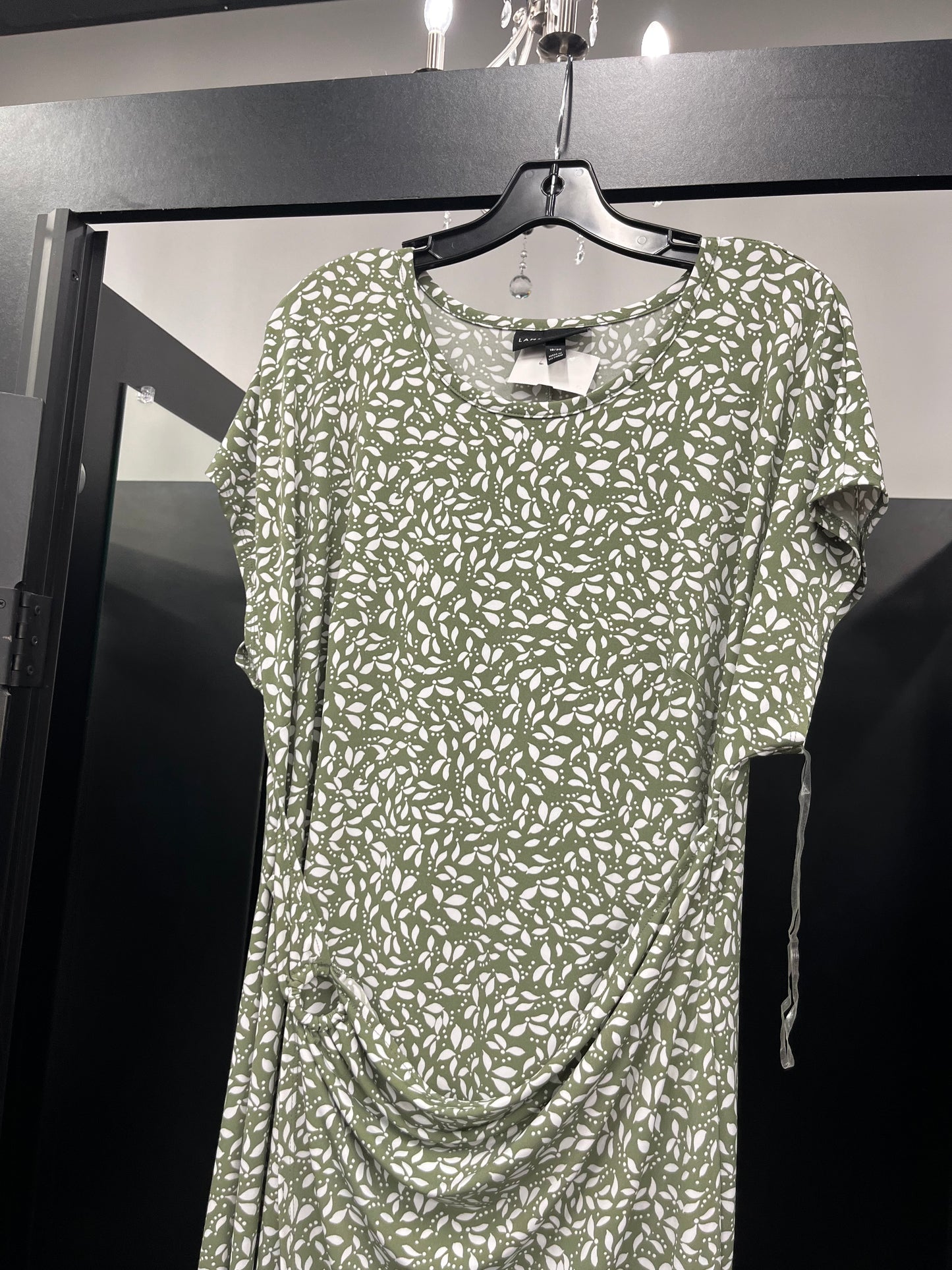 Green Dress Casual Short Lane Bryant, Size 20