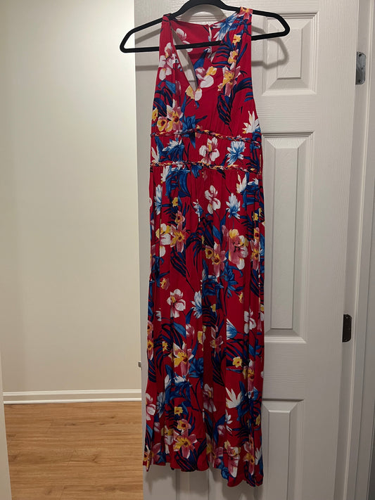 Floral Dress Casual Maxi Japna, Size L