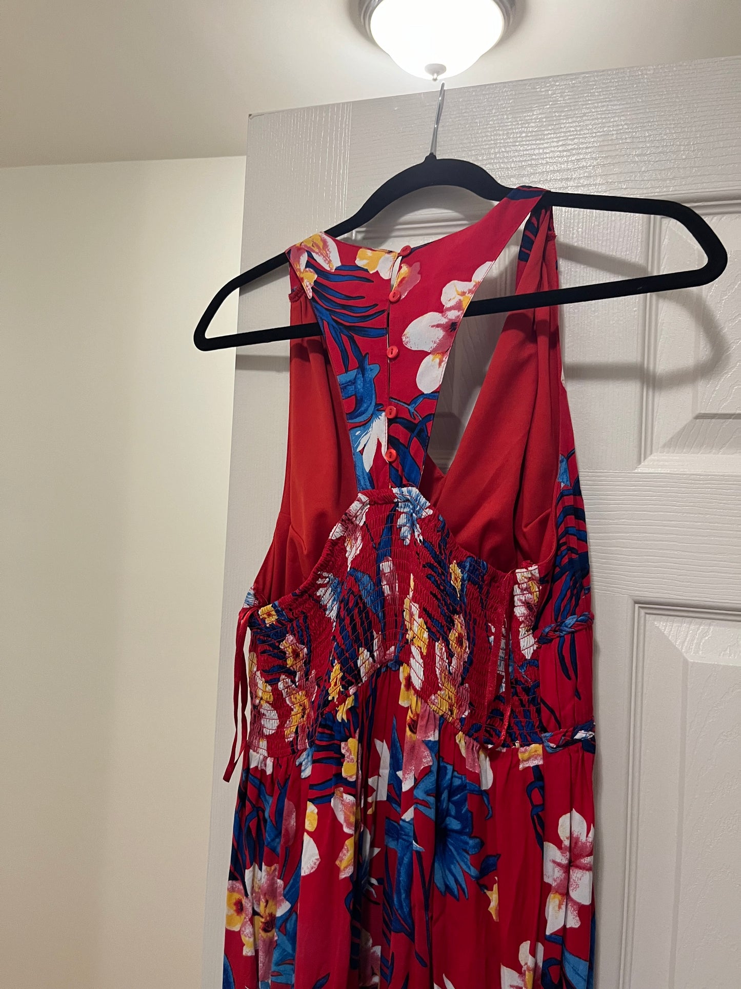 Floral Dress Casual Maxi Japna, Size L