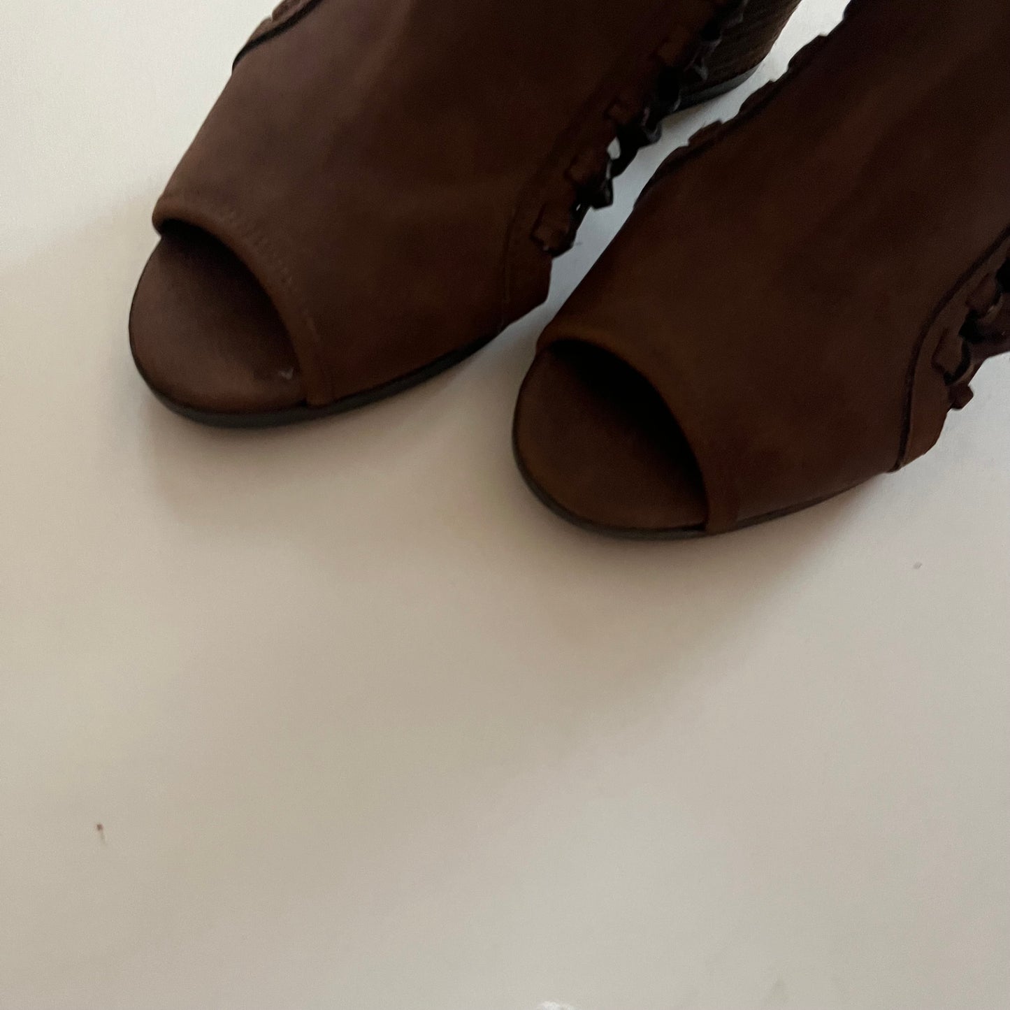 Brown Shoes Heels Block Clothes Mentor, Size 6