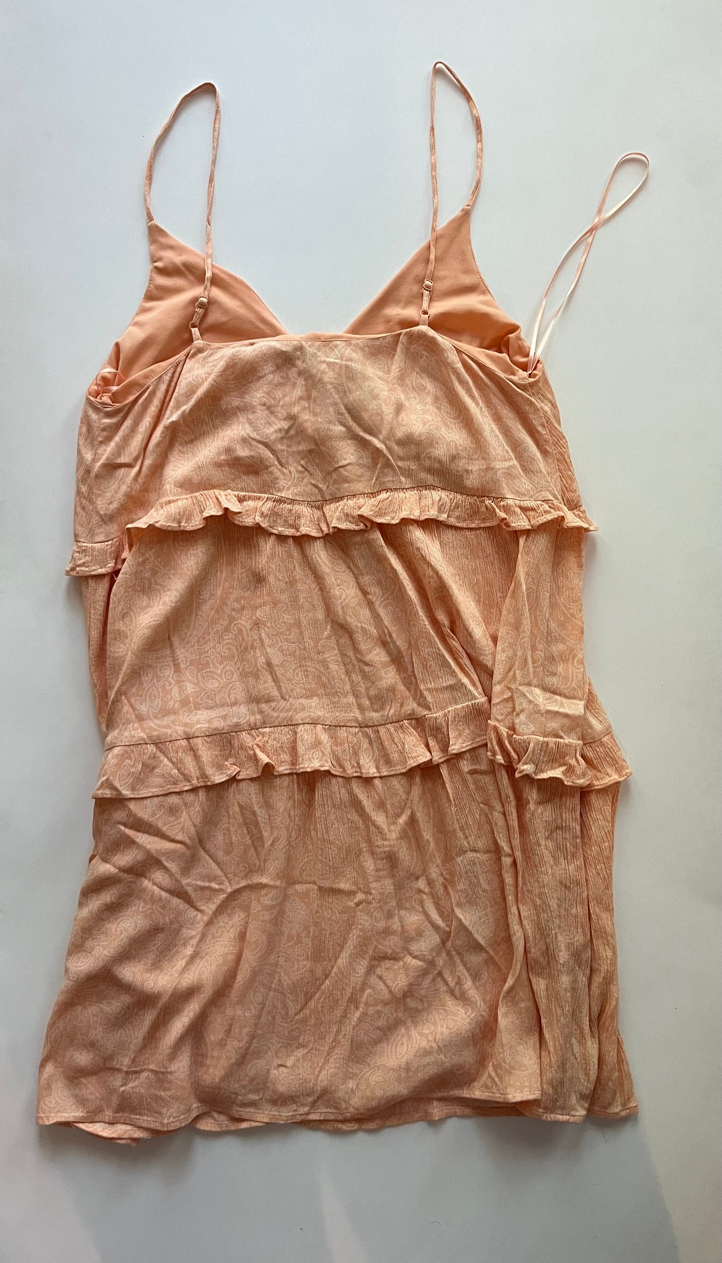 Peach Dress Casual Short Express, Size M