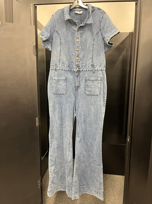 Blue Jumpsuit Show Po NWT, Size 16