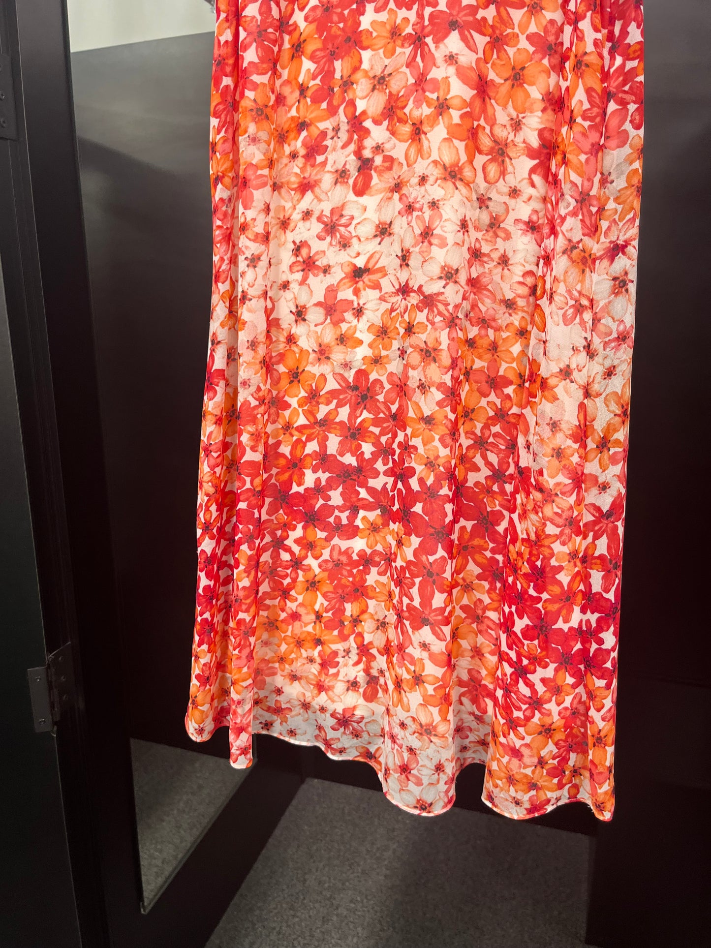 Dress Casual Midi By Calvin Klein In Floral, Size: 8