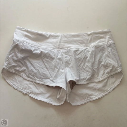 Athletic Shorts By Lululemon In White, Size: M
