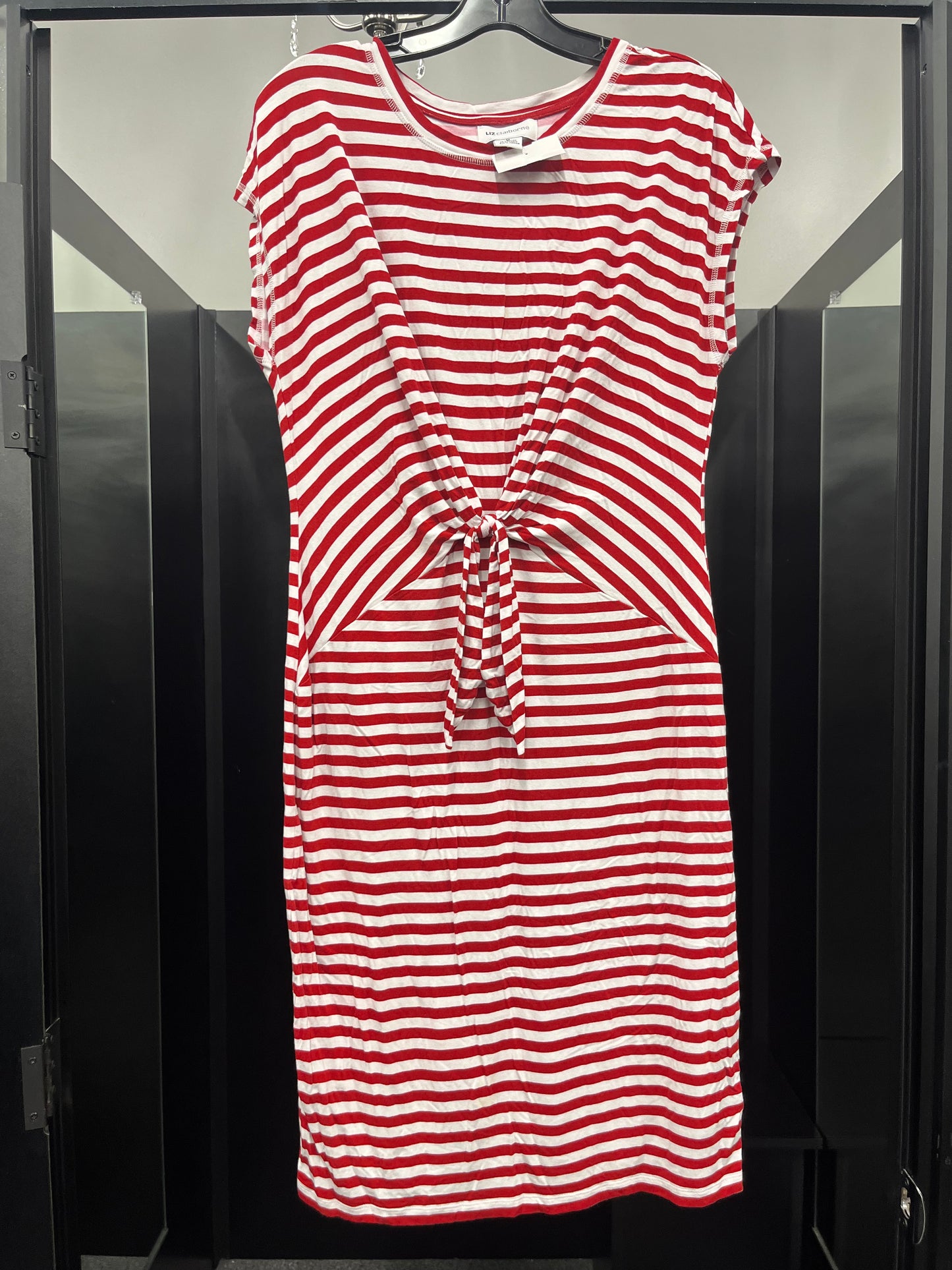 Striped Dress Casual Midi Liz Claiborne, Size M