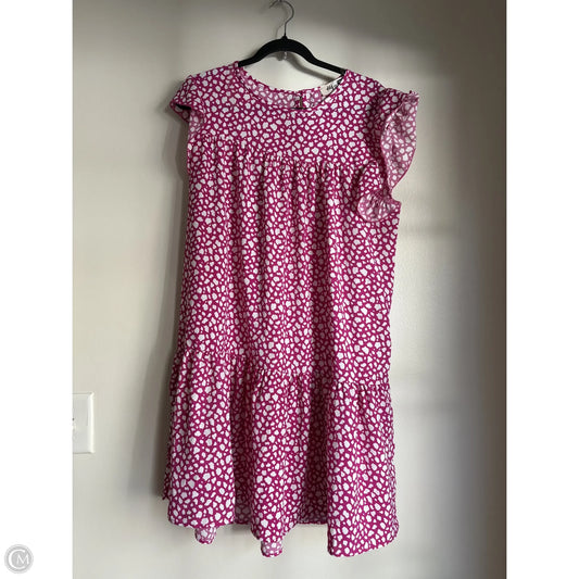 Dress Casual Midi By haptic In Pink, Size: M