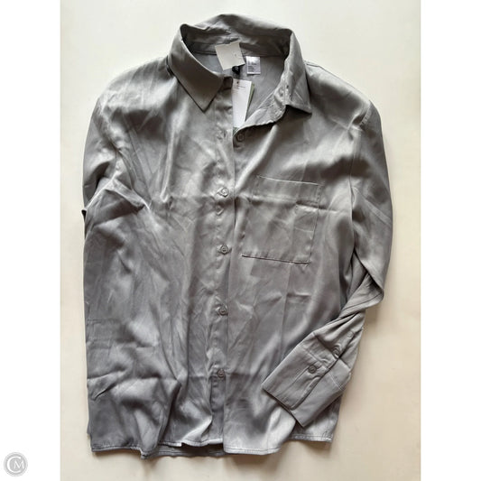 Blouse Long Sleeve By Divided In Silver, Size: S