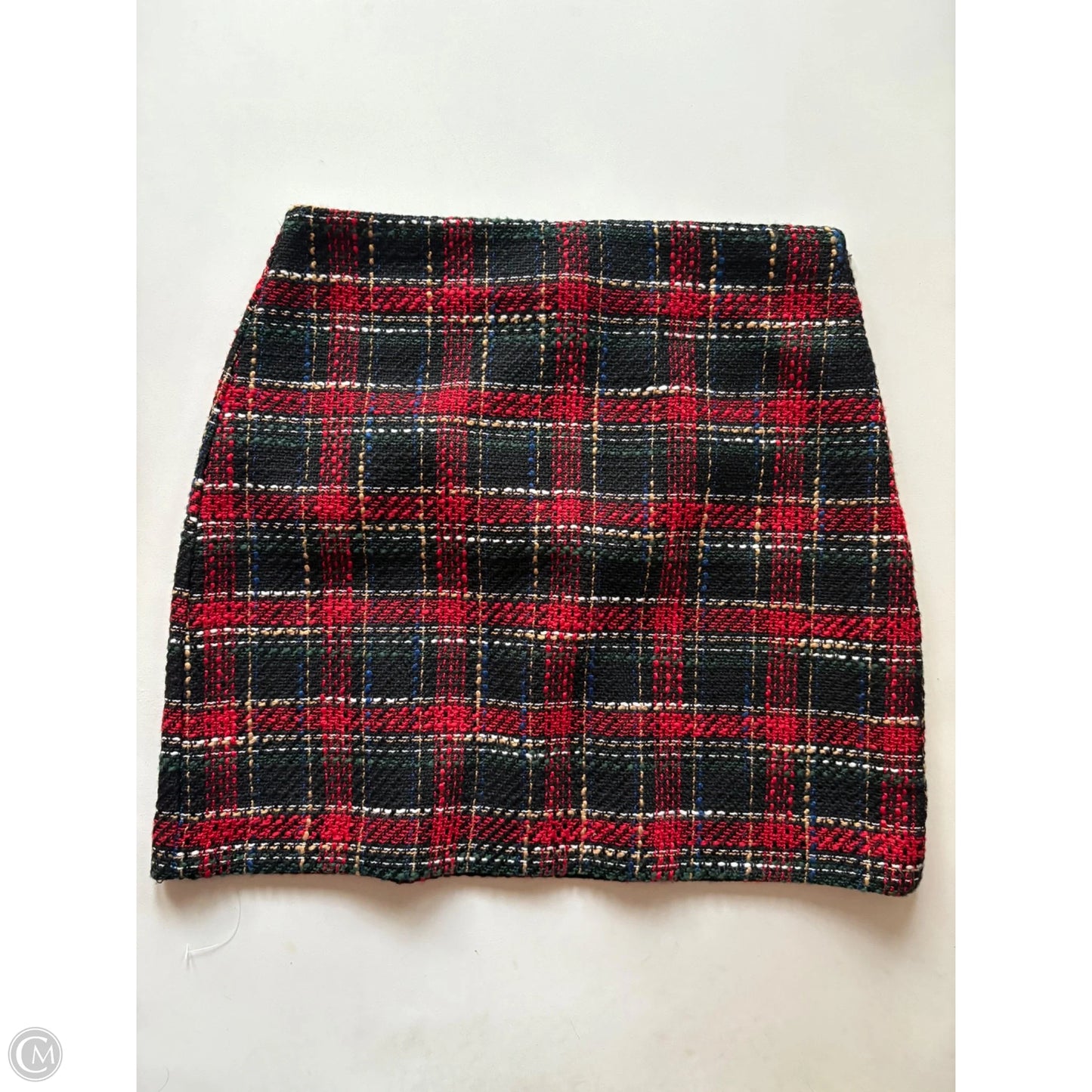 Skirt Mini & Short By Loft In Plaid Pattern, Size: 4p