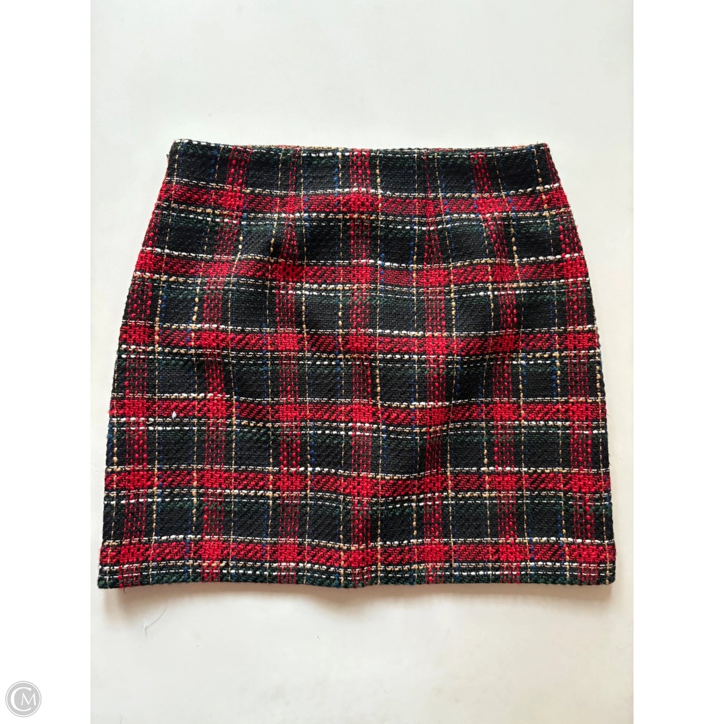 Skirt Mini & Short By Loft In Plaid Pattern, Size: 4p