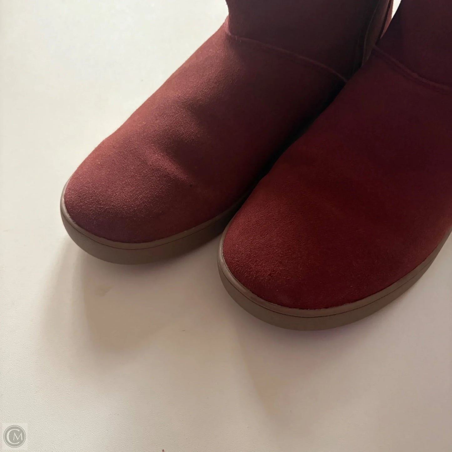 Boots Designer By Ugg In Maroon, Size: 8