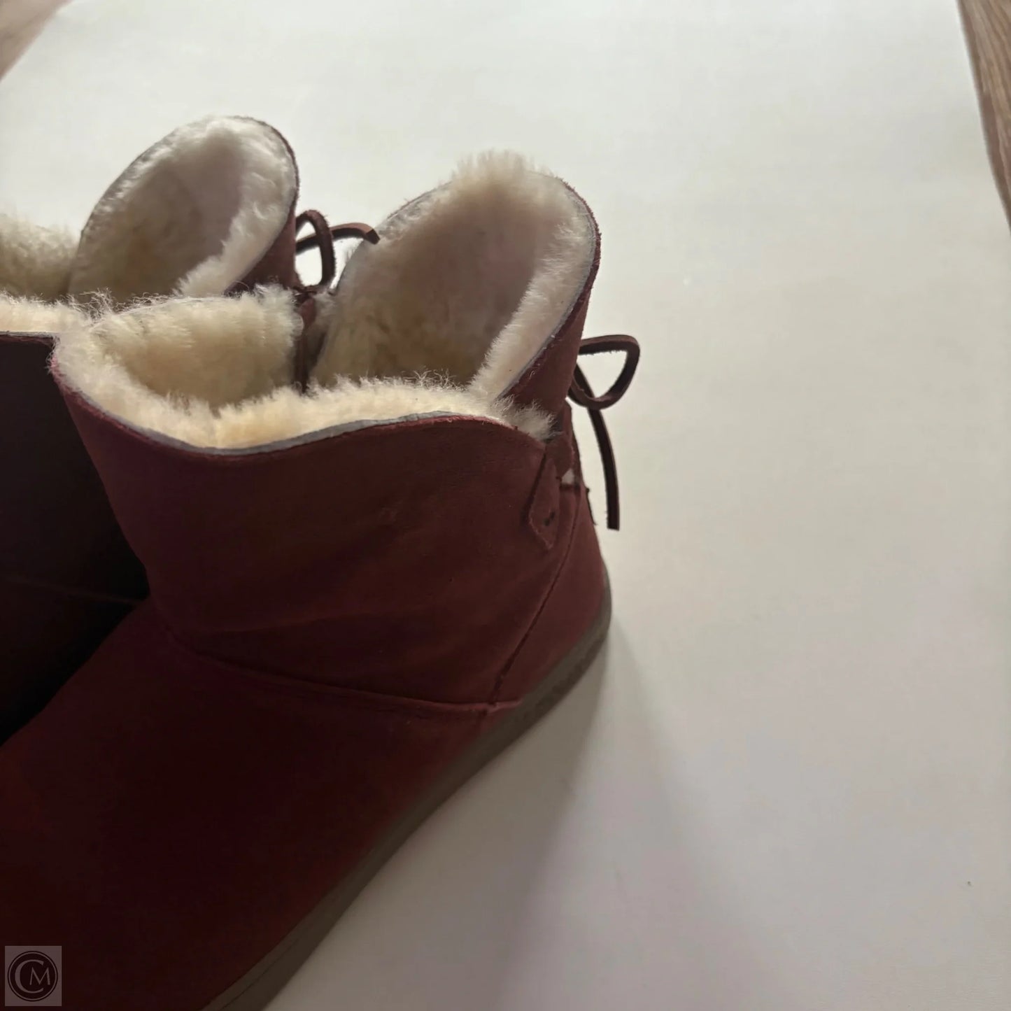 Boots Designer By Ugg In Maroon, Size: 8