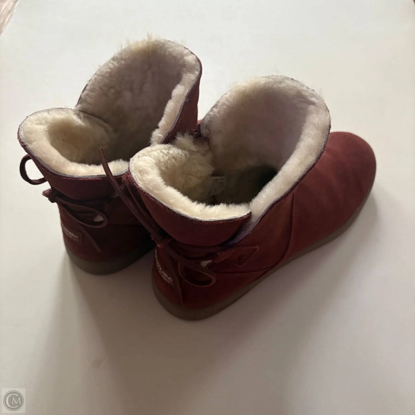 Boots Designer By Ugg In Maroon, Size: 8