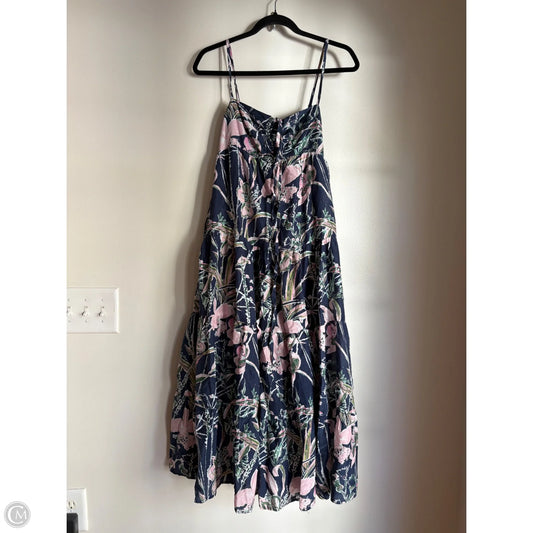 Dress Casual Midi By Vineyard Vines In Blue, Size: Xs