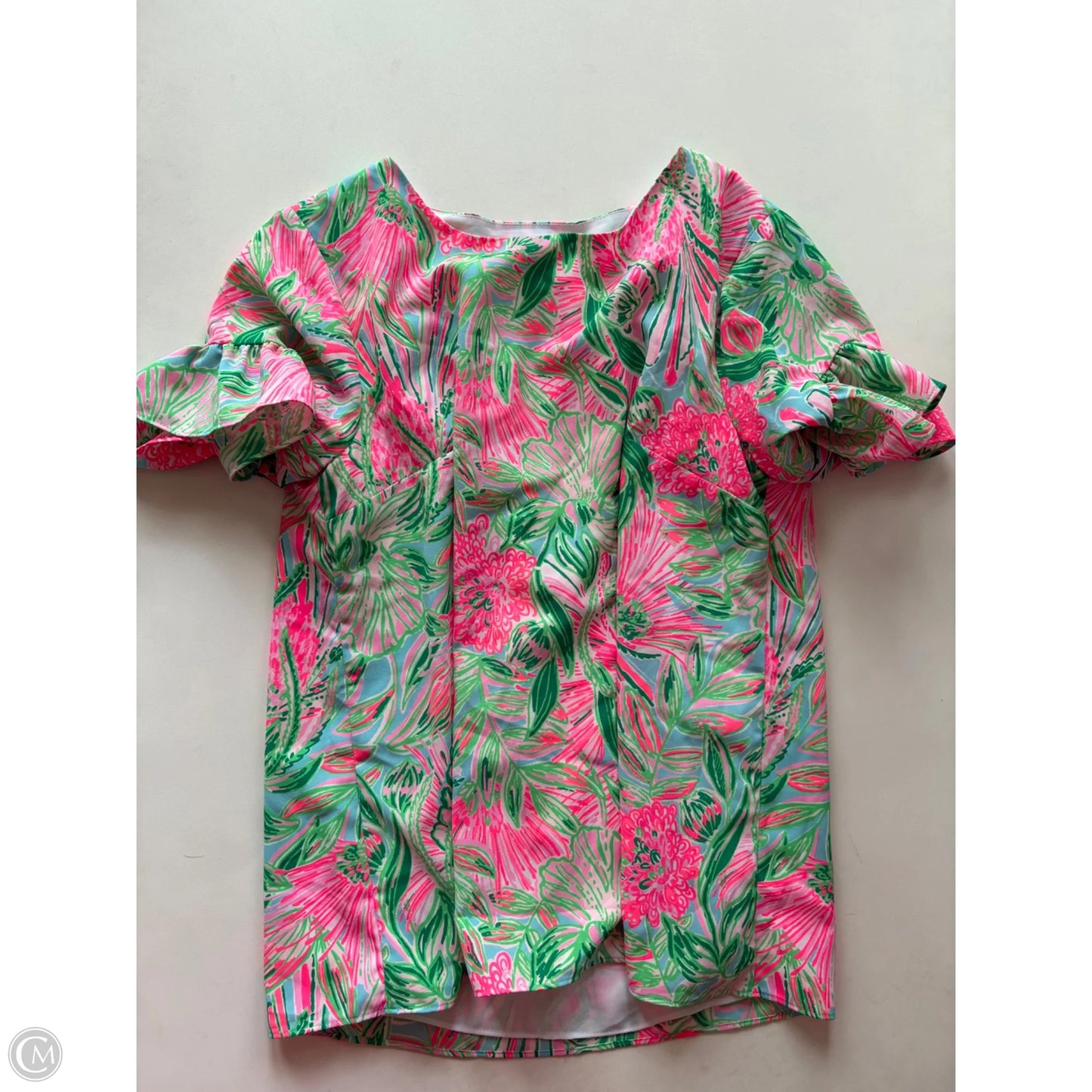 Top Short Sleeve Designer By Lilly Pulitzer In Pink, Size: Xs