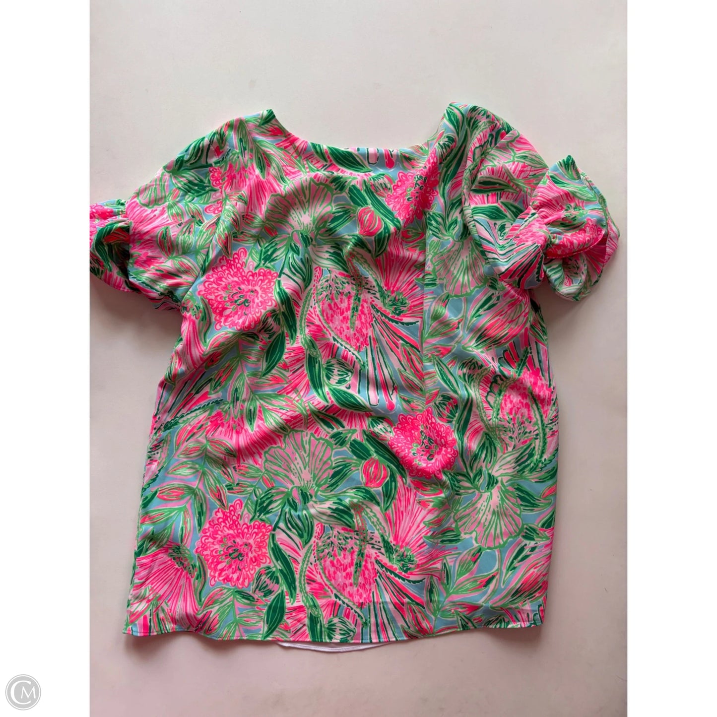 Top Short Sleeve Designer By Lilly Pulitzer In Pink, Size: Xs