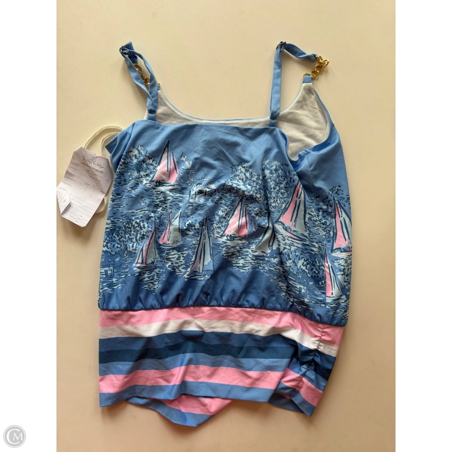 Top Sleeveless Designer By Lilly Pulitzer In Blue, Size: S