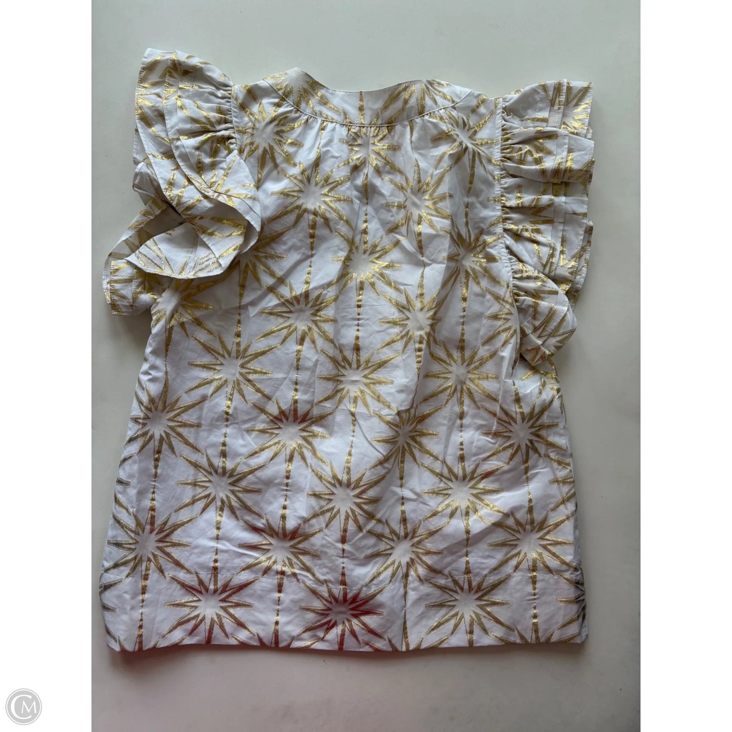 Blouse Short Sleeve By emily mccarthy In Cream, Size: Xs