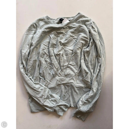 Blouse Long Sleeve By Express In Grey, Size: L