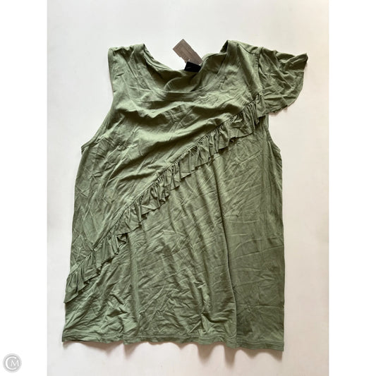 Blouse Sleeveless By Kaari Blue In Green, Size: L