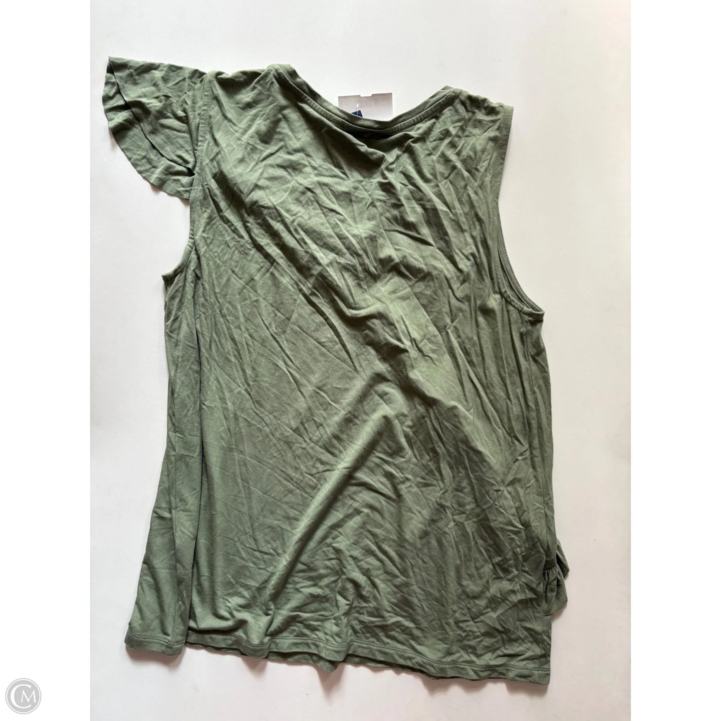 Blouse Sleeveless By Kaari Blue In Green, Size: L