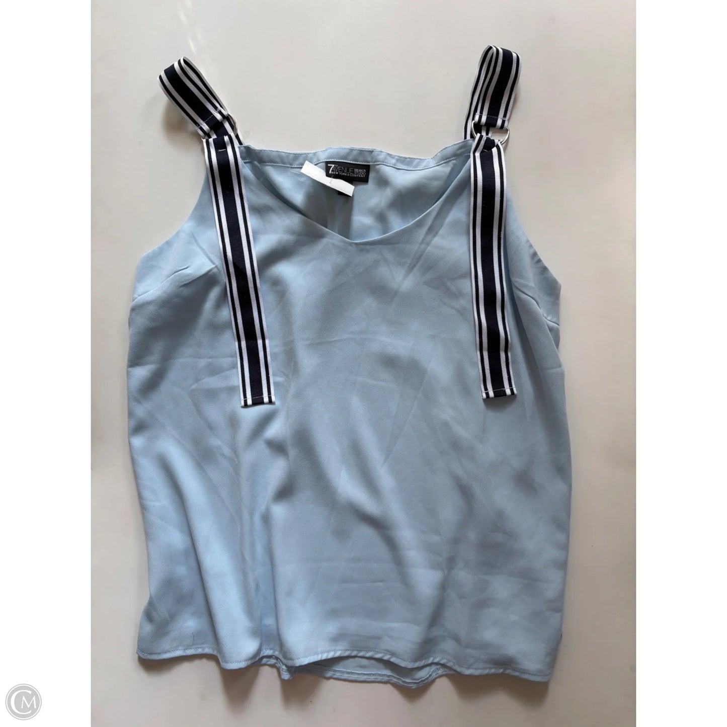 Blouse Sleeveless By New York And Co In Blue, Size: Xl