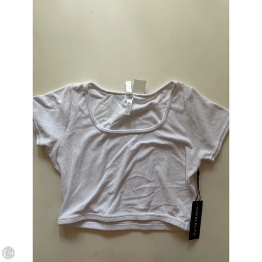 Blouse Short Sleeve By kimberly In White, Size: L