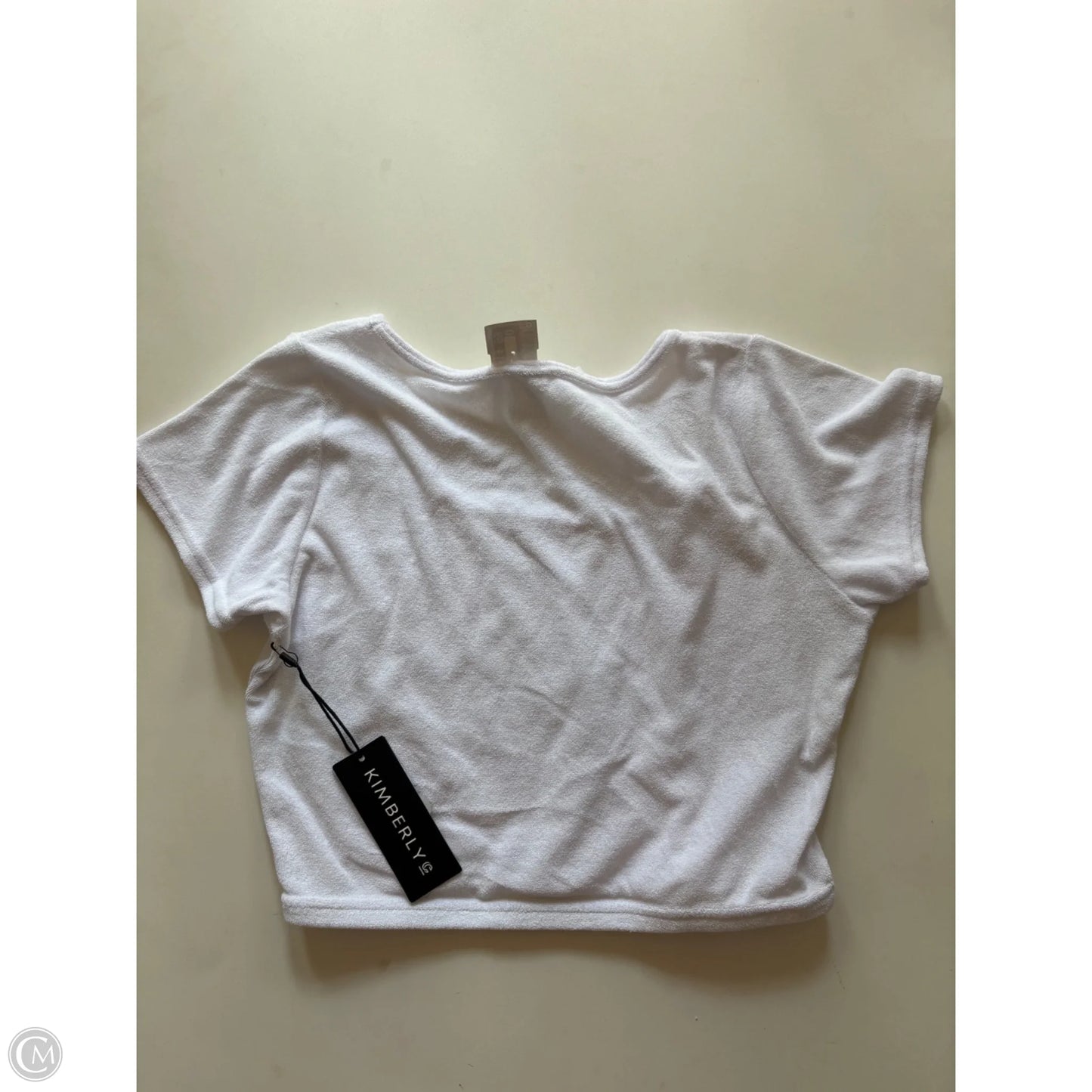 Blouse Short Sleeve By kimberly In White, Size: L