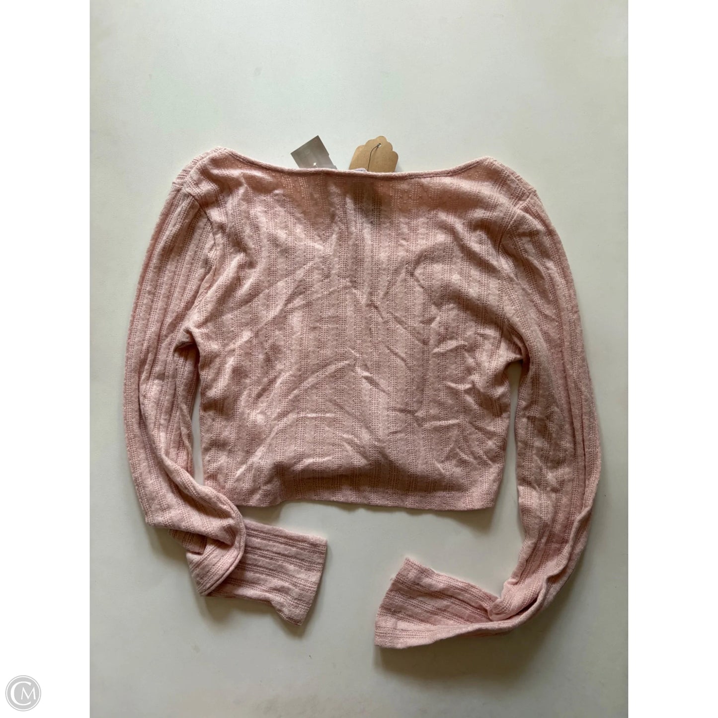 Blouse Long Sleeve By Double Zero In Pink, Size: L