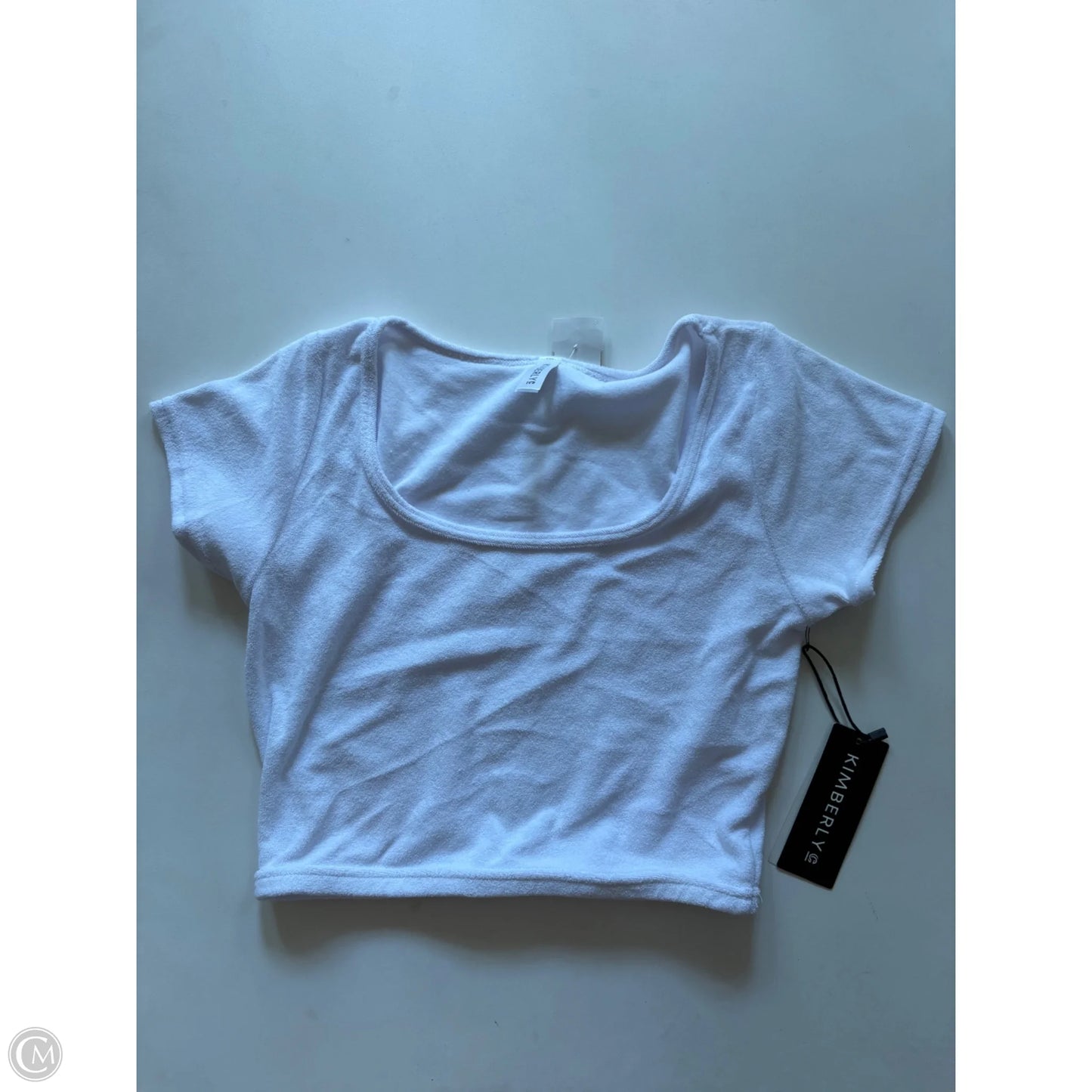 Blouse Short Sleeve By kimberly In White, Size: M