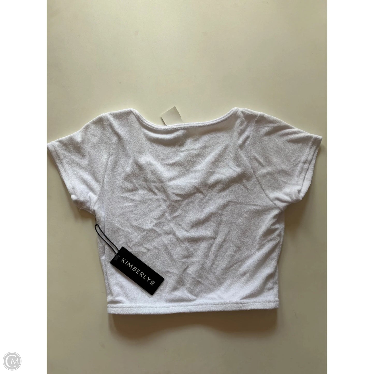 Blouse Short Sleeve By kimberly In White, Size: M