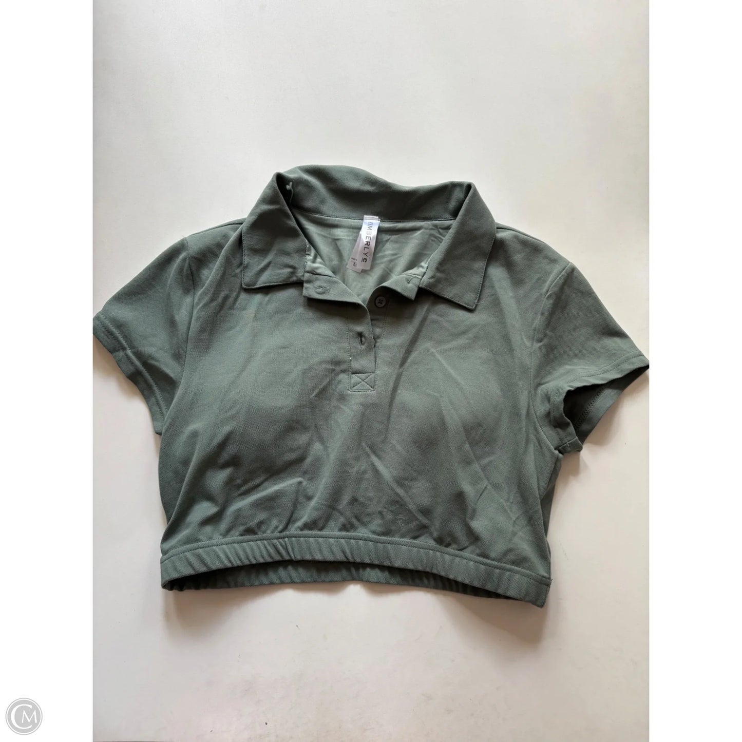 Blouse Short Sleeve By Kimberly In Green, Size: M