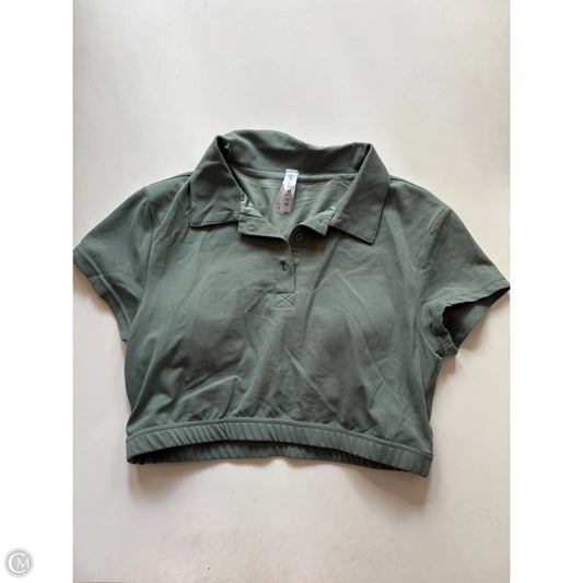Blouse Short Sleeve By Kimberly In Green, Size: M