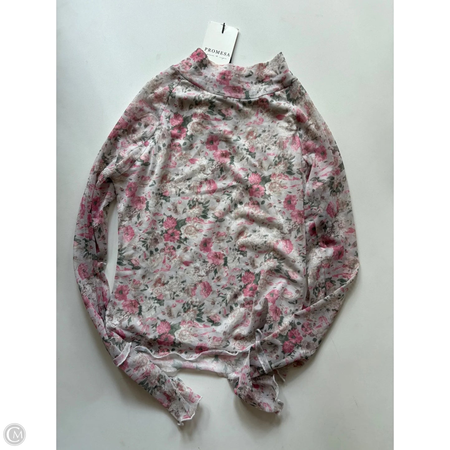 Blouse Long Sleeve By Promesa In Floral Print, Size: S
