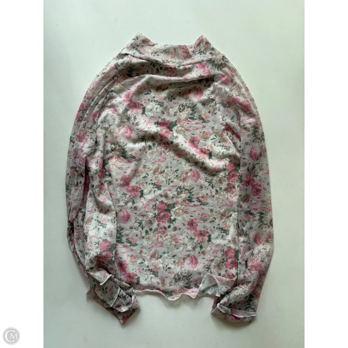 Blouse Long Sleeve By Promesa In Floral Print, Size: S