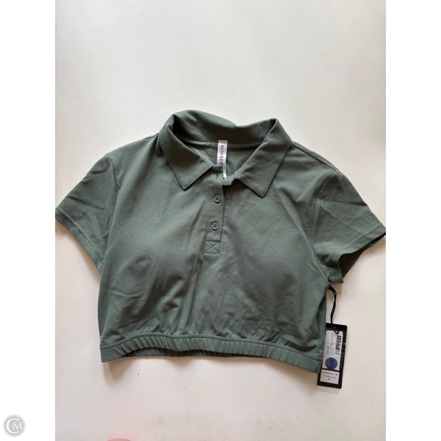 Blouse Short Sleeve By kimberly In Green, Size: M