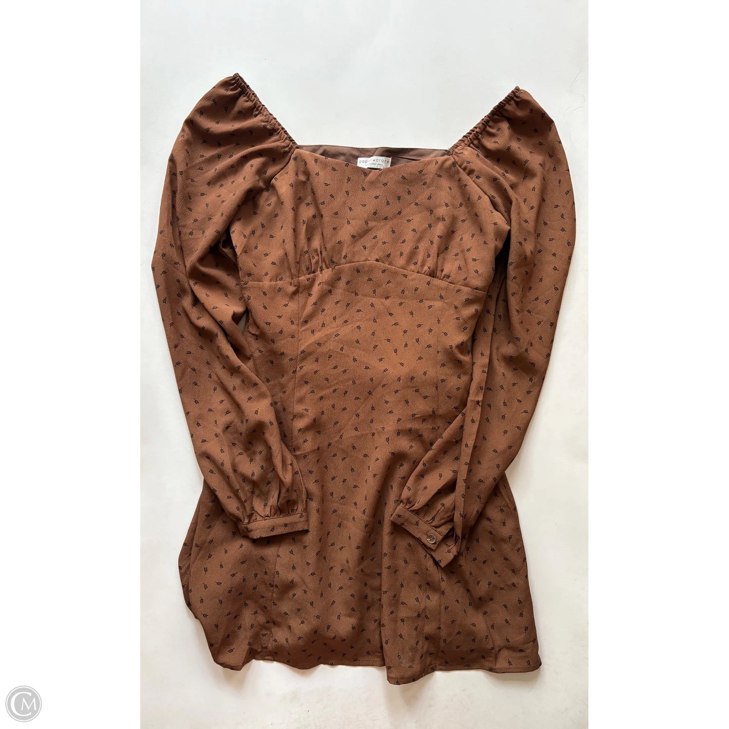 Dress Casual Midi By Paper Crane In Brown, Size: Small
