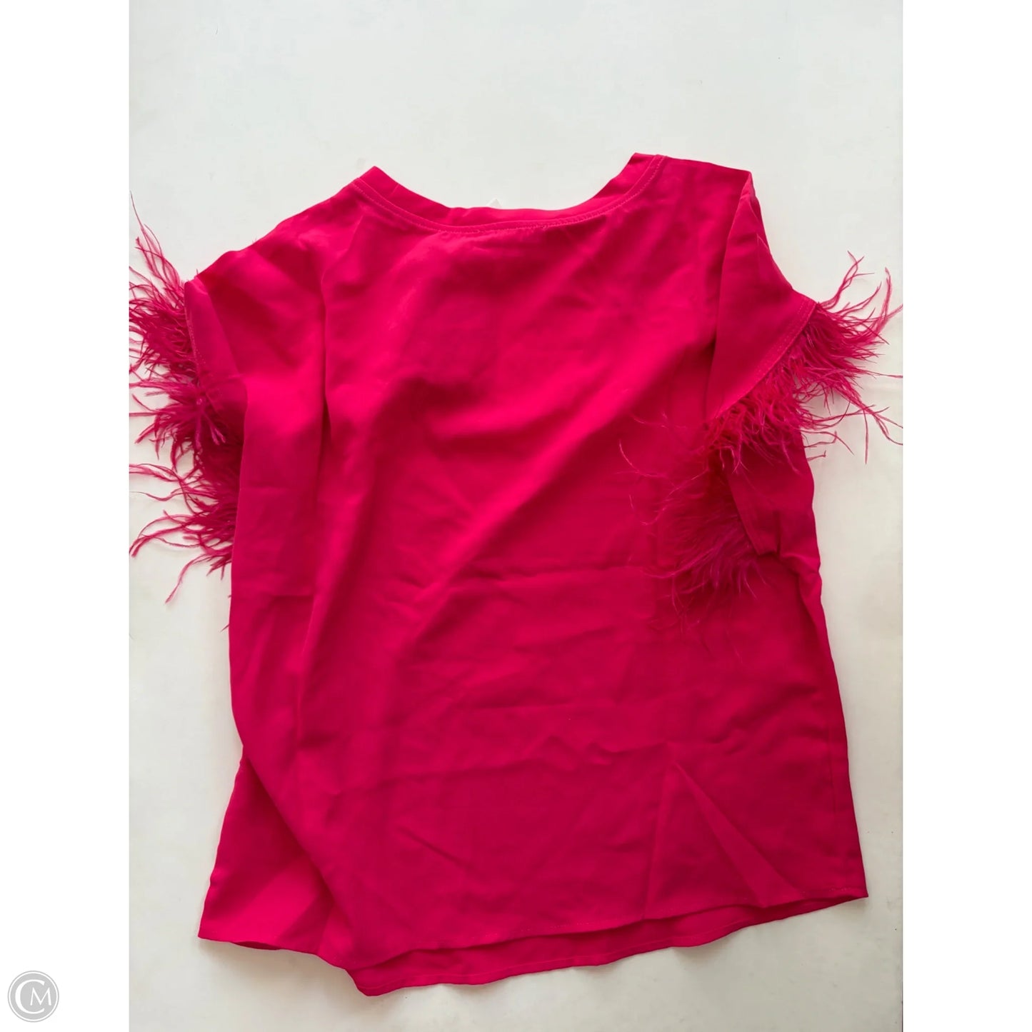 Blouse Short Sleeve By Ee Some In Pink, Size: S