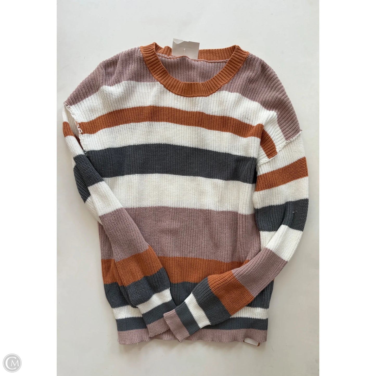 Sweater By Cmc In Striped Pattern, Size: L