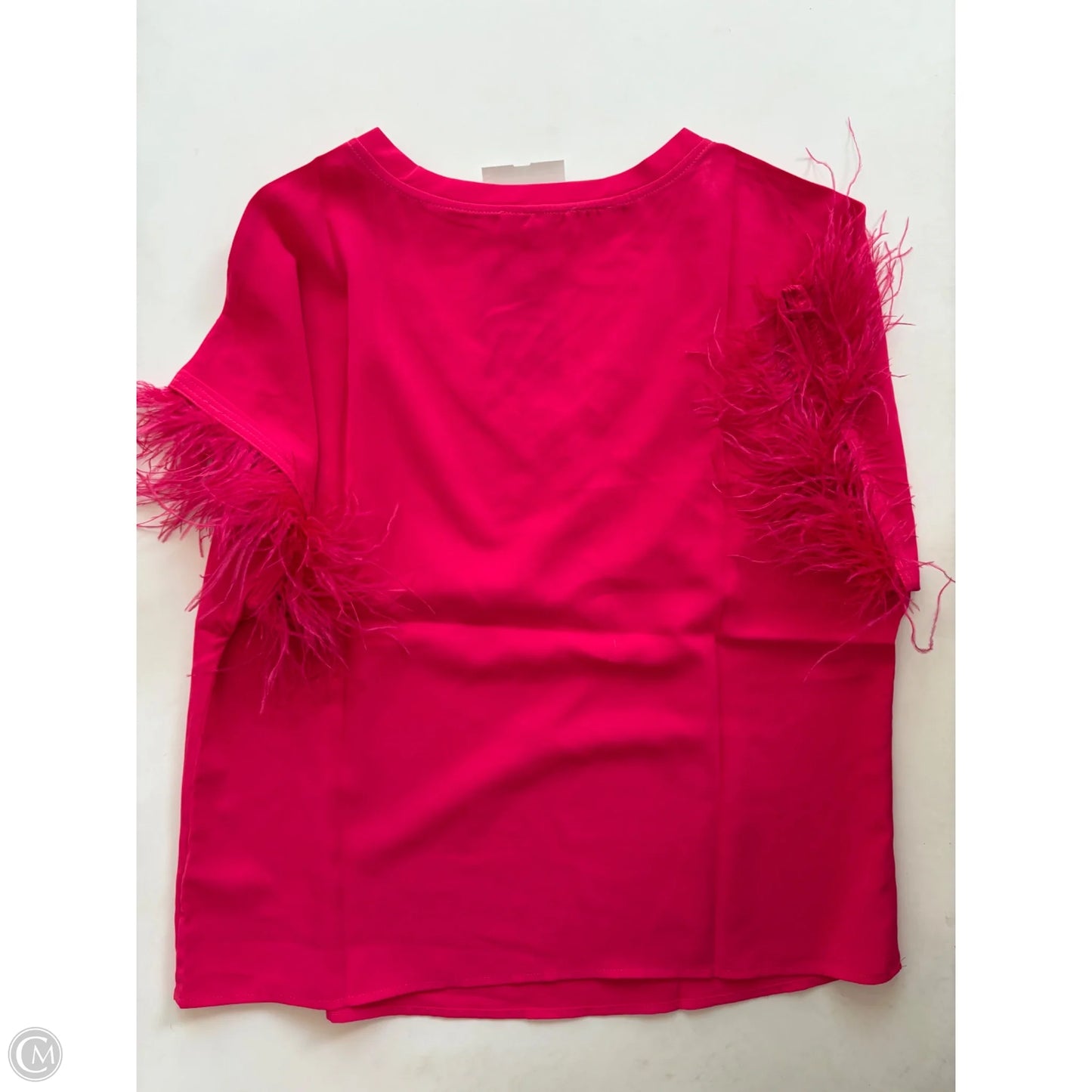 Blouse Short Sleeve By Ee Some In Pink, Size: M