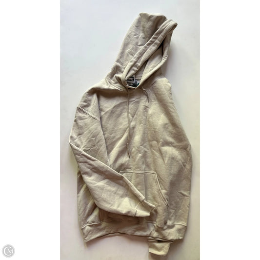 Athletic Jacket By Gildan In Cream, Size: M