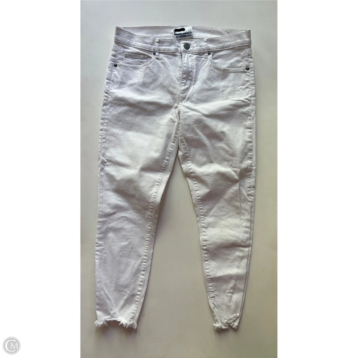 Jeans Skinny By Loft In White, Size: 8