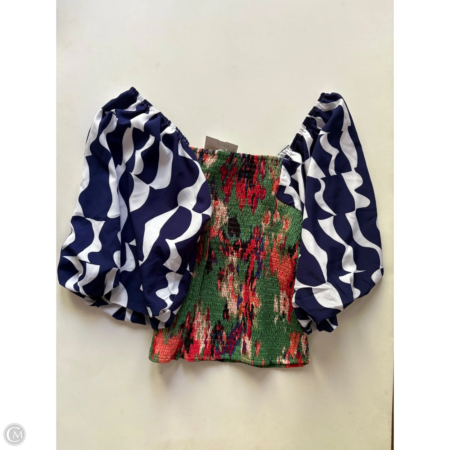 Blouse Short Sleeve By Thml In Multi-colored, Size: S