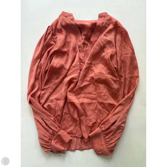 Blouse Long Sleeve By vine and love In Orange, Size: S