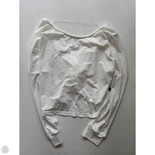Athletic Top Long Sleeve Crewneck By kimberly In White, Size: M