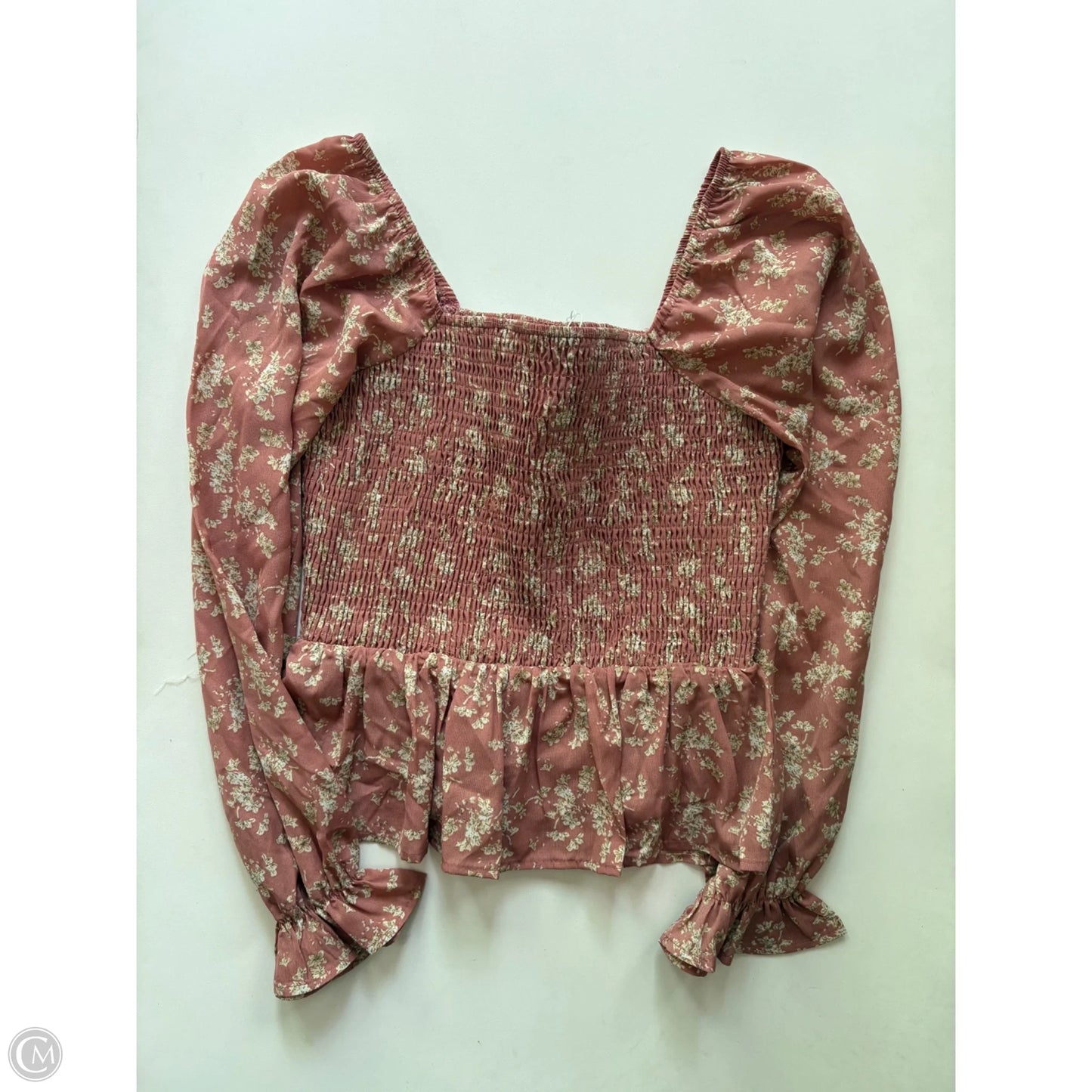 Blouse Long Sleeve By Paper Crane In Floral Print, Size: S