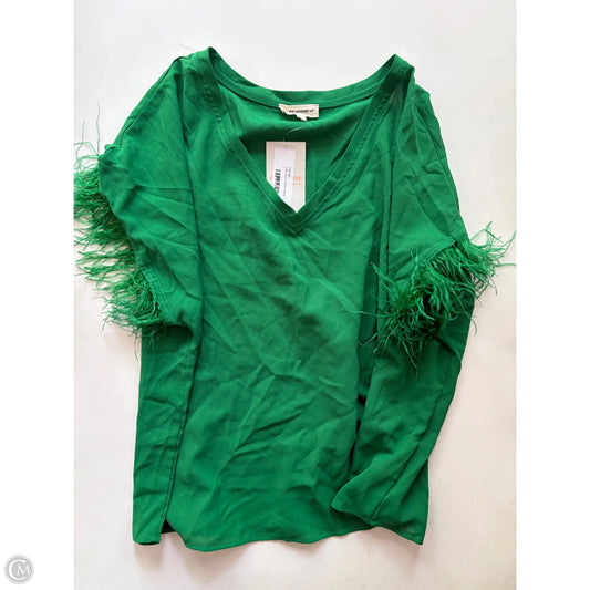Blouse Short Sleeve By Ee Some In Green, Size: L