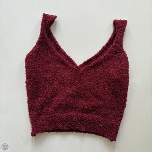 Tank Top By Cmc In Maroon, Size: S
