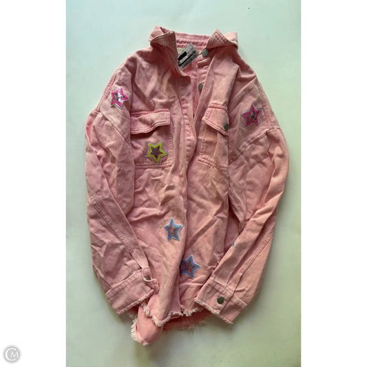 Jacket Denim By blue velvet In Pink, Size: L