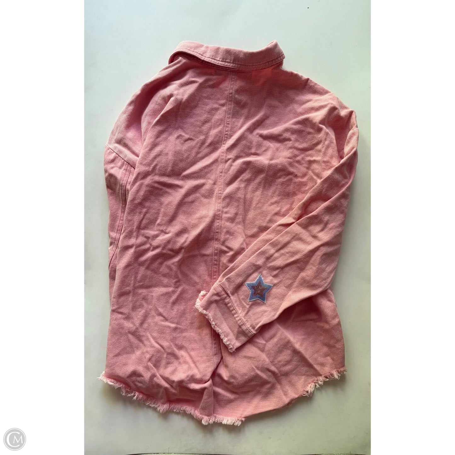 Jacket Denim By blue velvet In Pink, Size: L