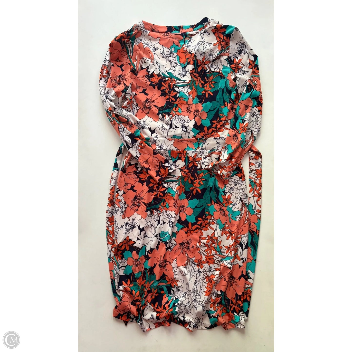 Dress Casual Short By Anne Klein In Floral Print, Size: M